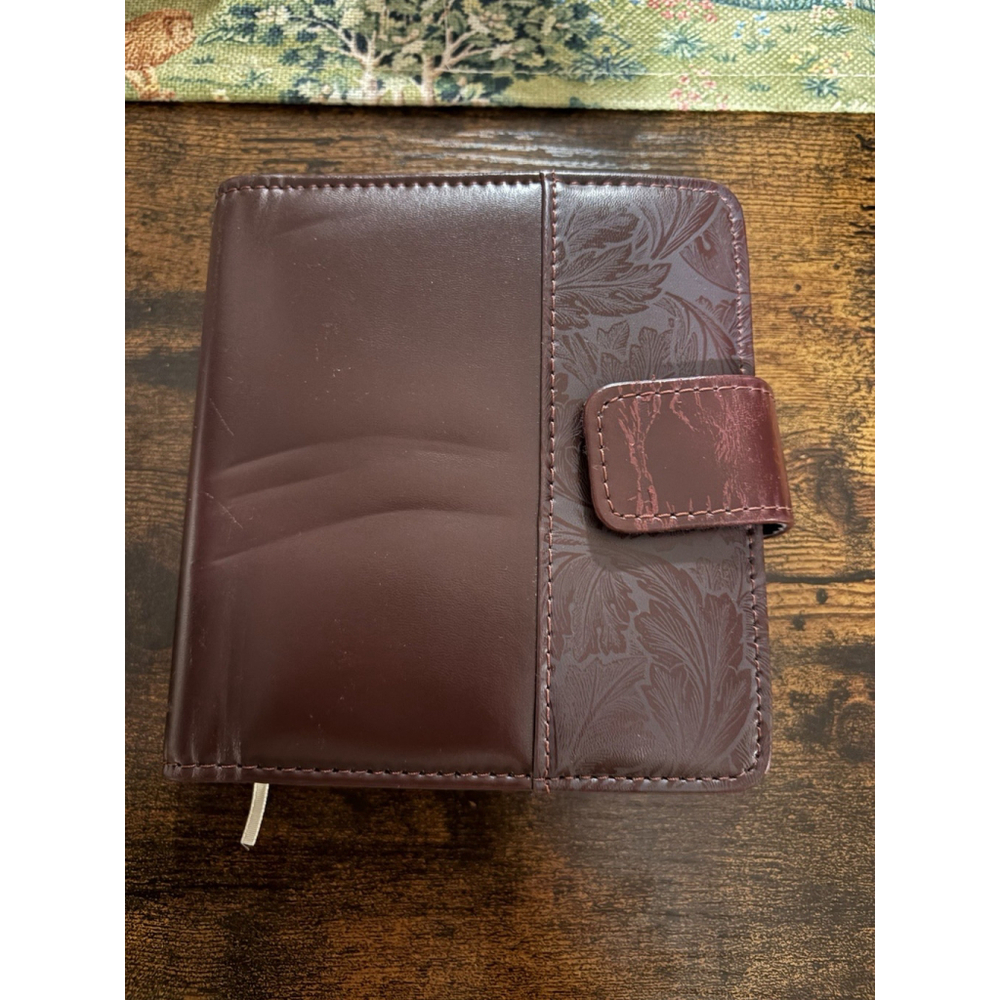 Vintage 90s Planner Day book Portfolio Regency Unused Oxblood Leather